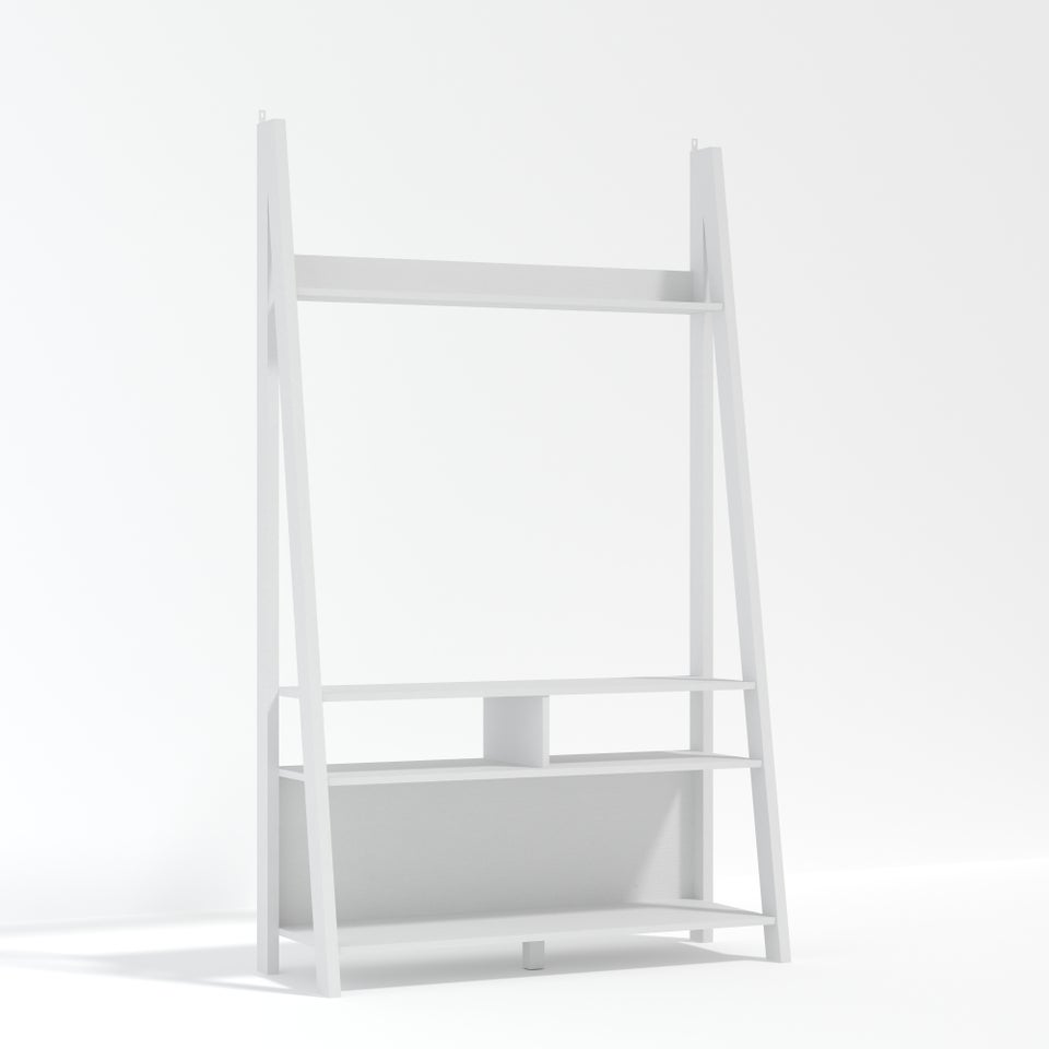 LPD Furniture Tiva Ladder TV Unit White (1754x386x1050mm)