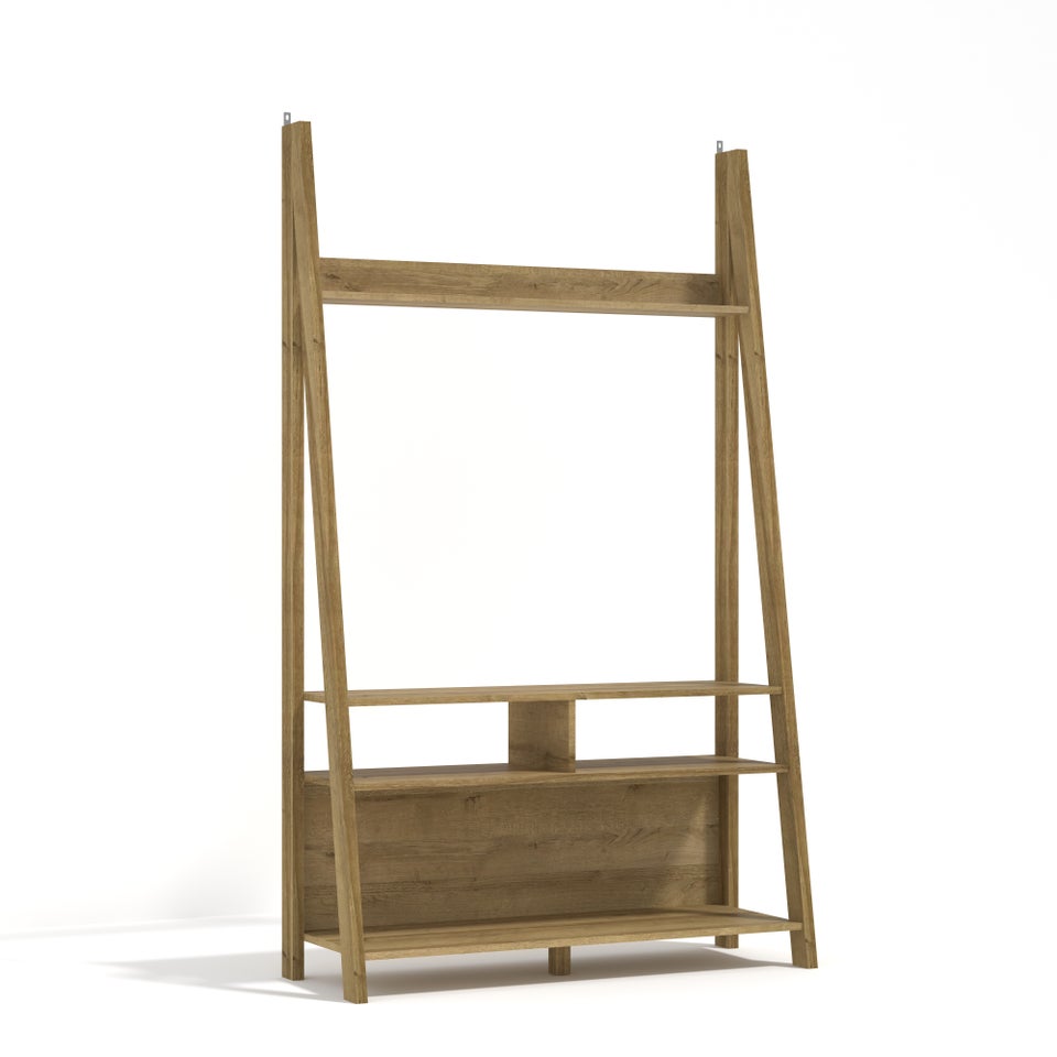 LPD Furniture Tiva Ladder TV Unit Oak (1754x386x1050mm)