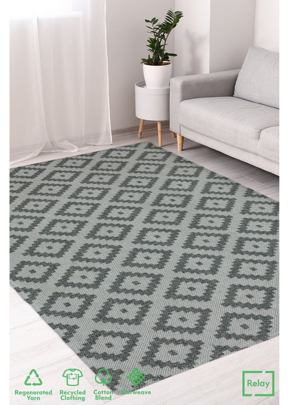 Relay Recycled Cotton Geo Runner