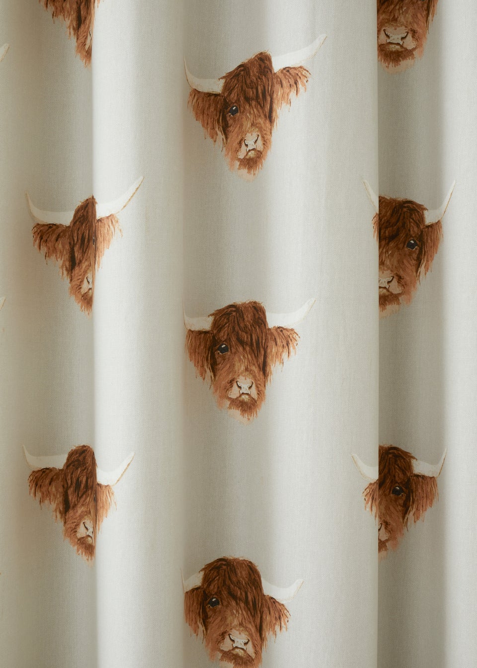 Fusion Highland Cow Eyelet Curtains