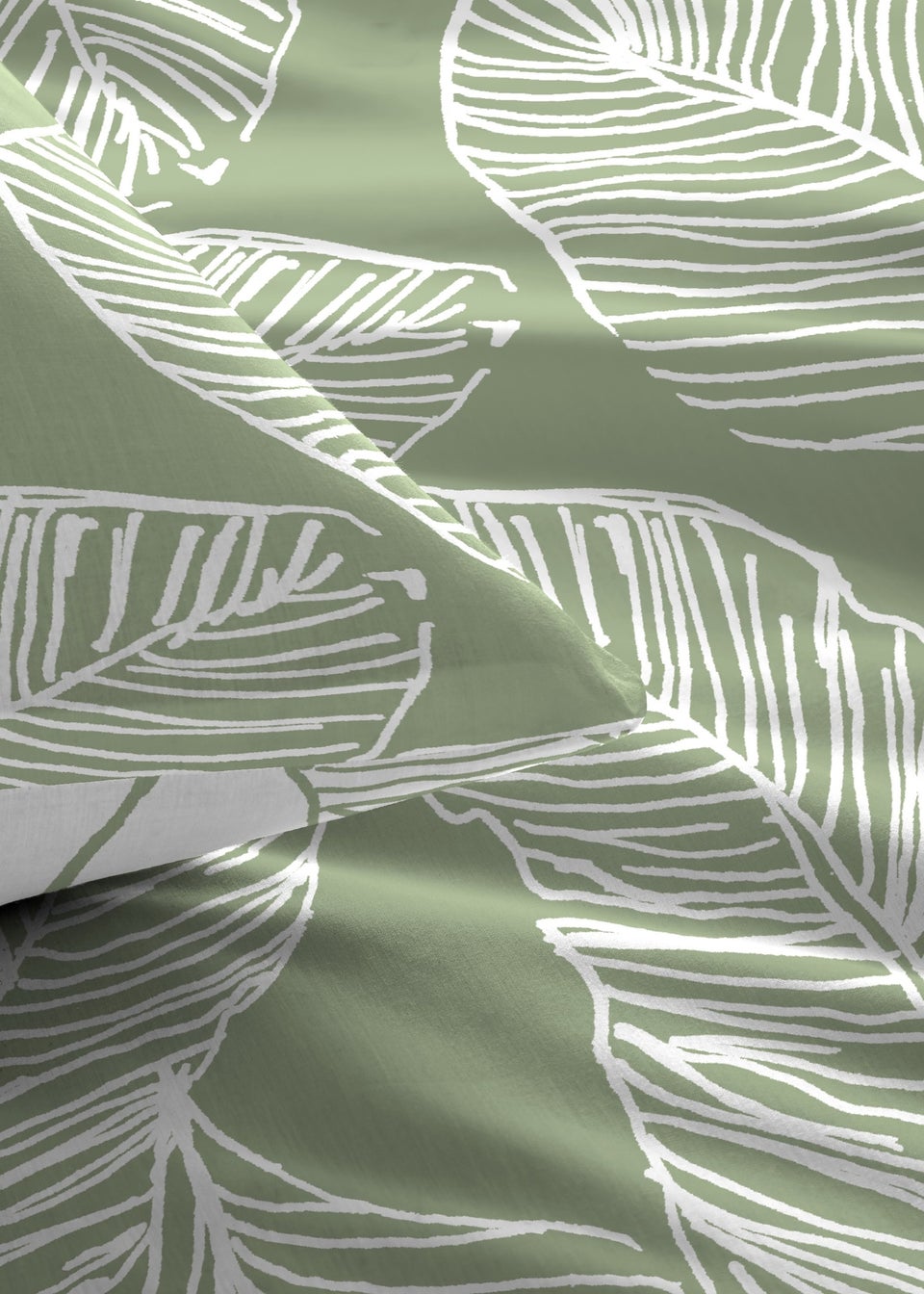 Fusion Matteo Reversible Green Duvet Cover Set