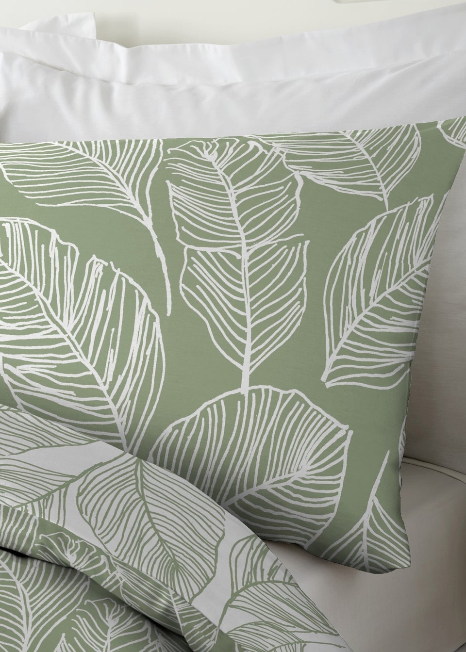 Fusion Matteo Reversible Green Duvet Cover Set