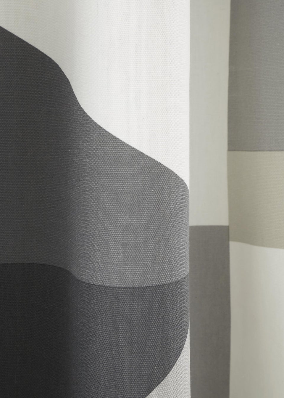 Fusion Geometra Pair of Eyelet Curtains
