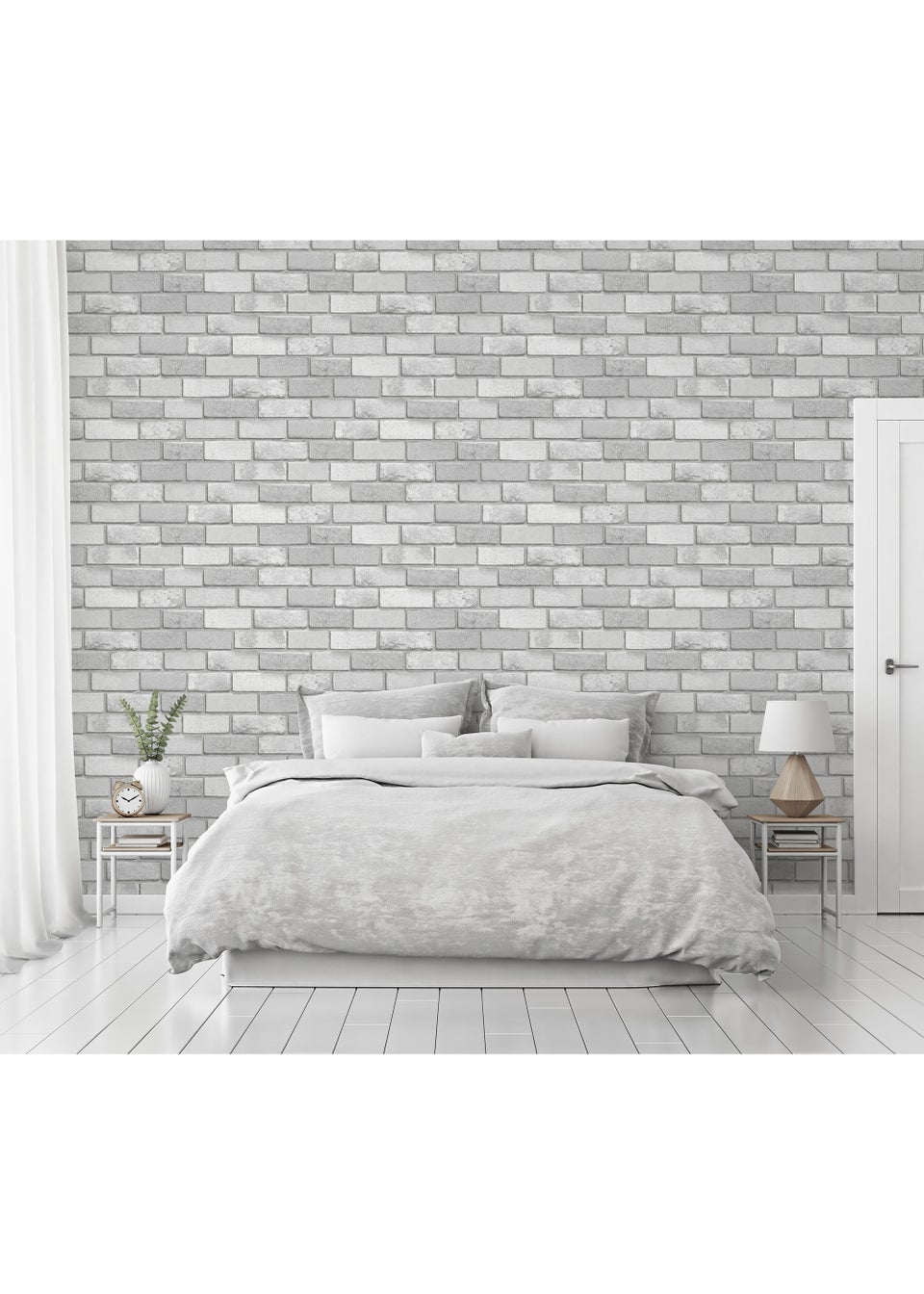 Arthouse Diamond Brick Wallpaper