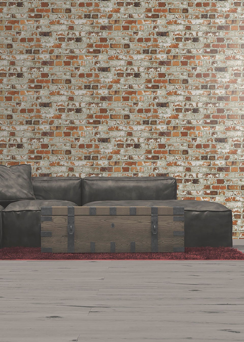 Muriva Loft Brick Wallpaper