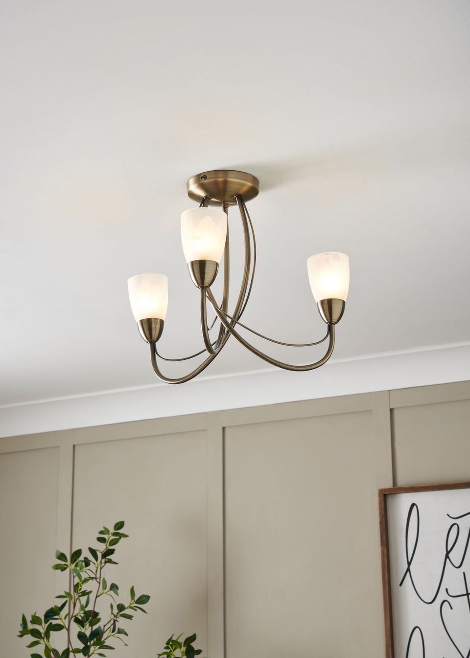Inlight Prado 3 Light Ceiling Light (36cm x 44cm x 44cm)