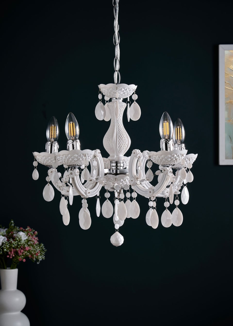 Inlight Charlotte 5 Light Chandelier (145cm x 45cm x 45cm)