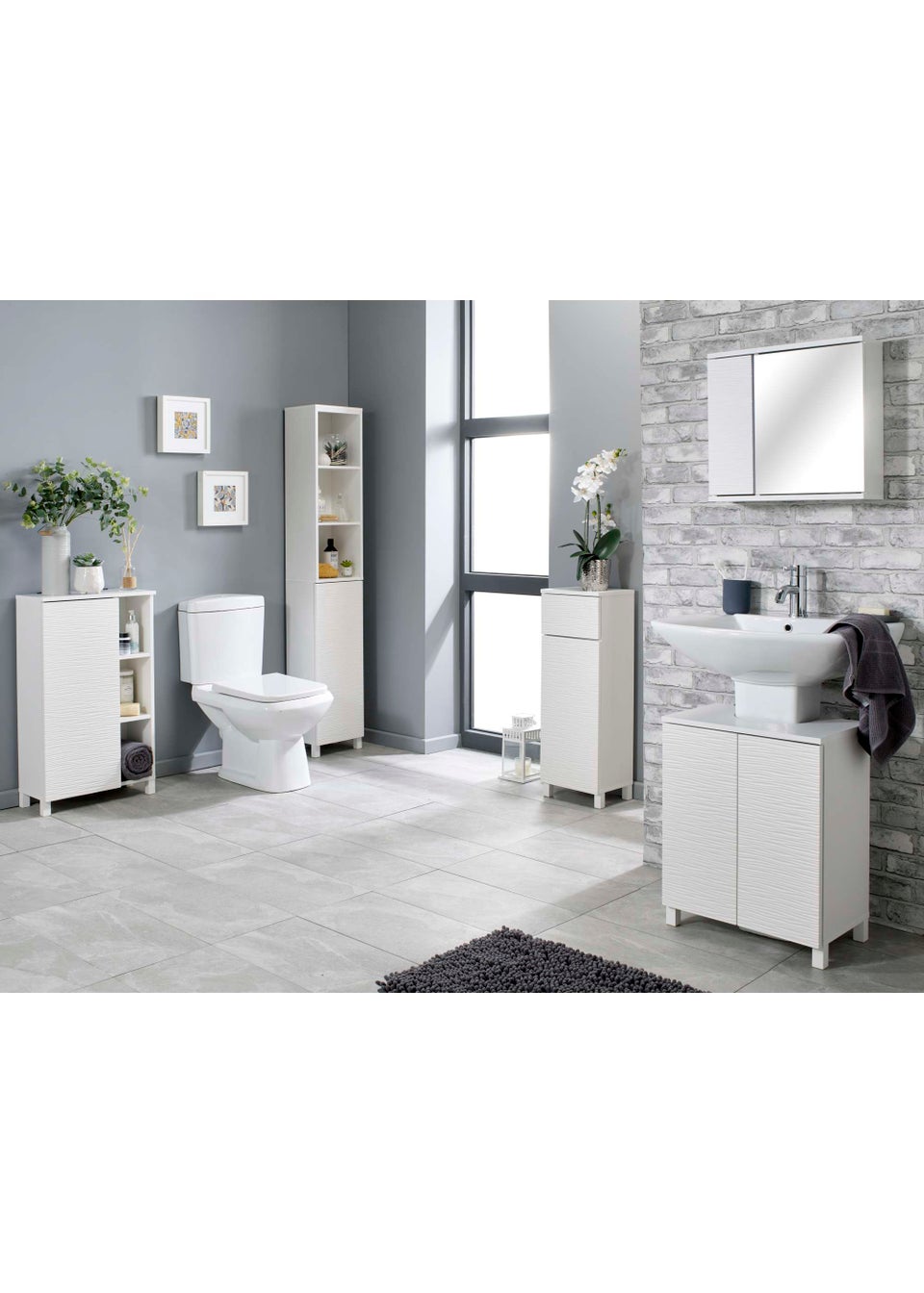 Lloyd Pascal Olsen Ripple Mirror (45cm x 48cm x 14.5cm) Matalan