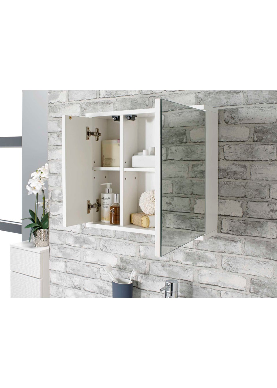 Lloyd Pascal Olsen Ripple Mirror (45cm x 48cm x 14.5cm) Matalan