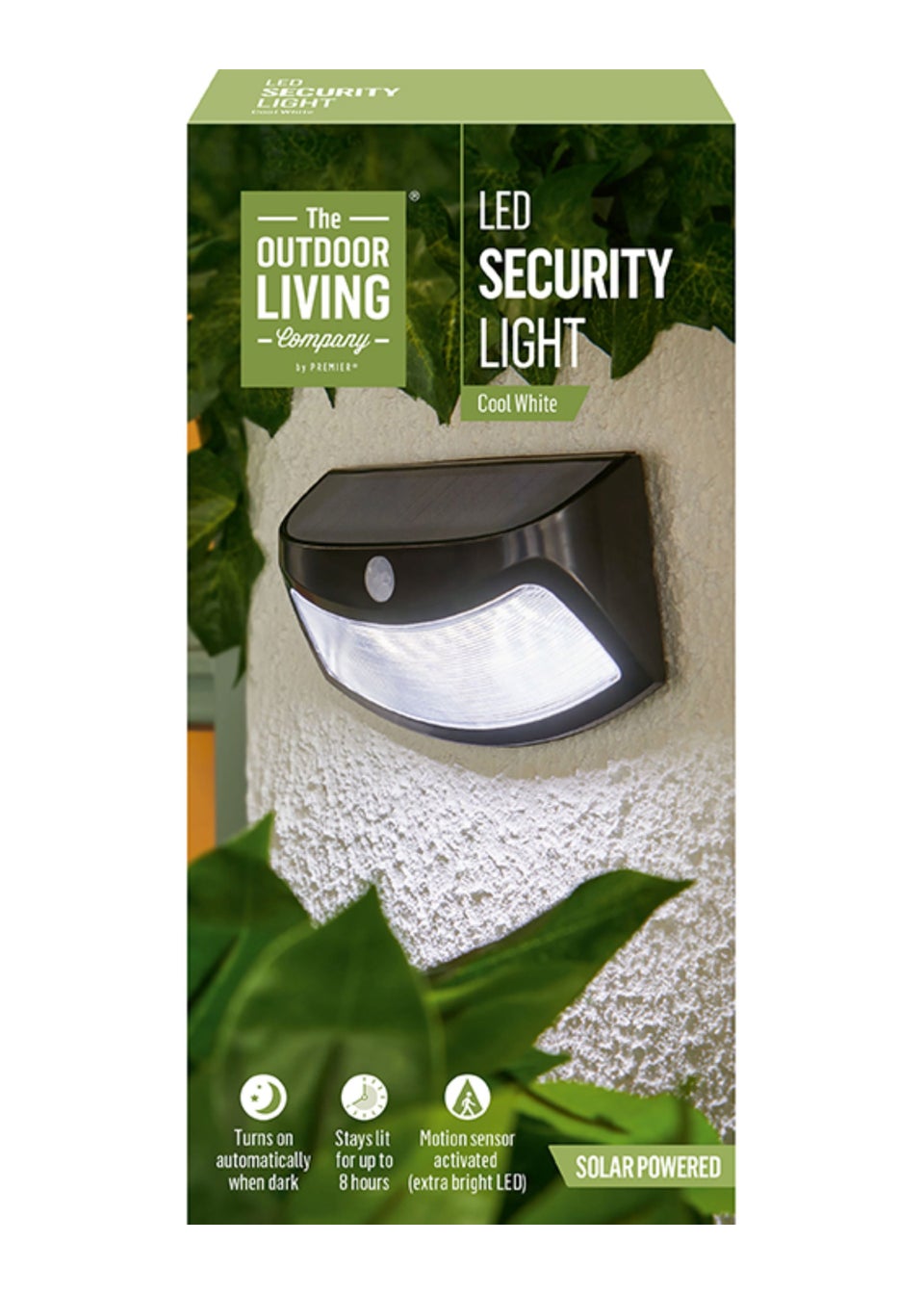 Premier Decorations Solar Security Light (3.5cm x 15cm x 7.5cm)
