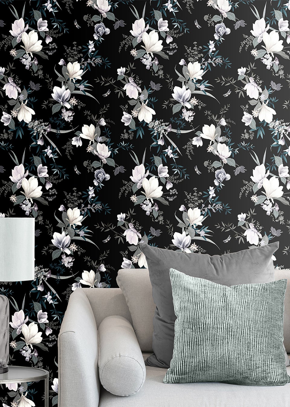 Muriva Lipsy Lotus Wallpaper