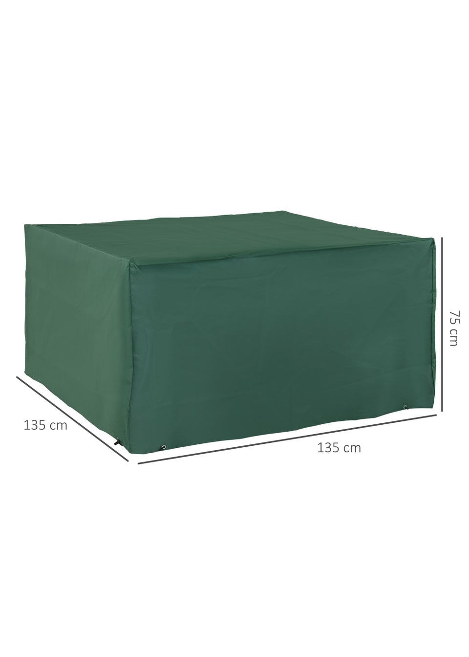 Outsunny Waterproof Outdoor Furniture Cover (135cm x 135cm x 75cm)