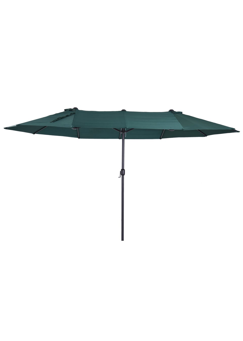 Outsunny Green Double Canopy Sun Umbrella (4.6m)