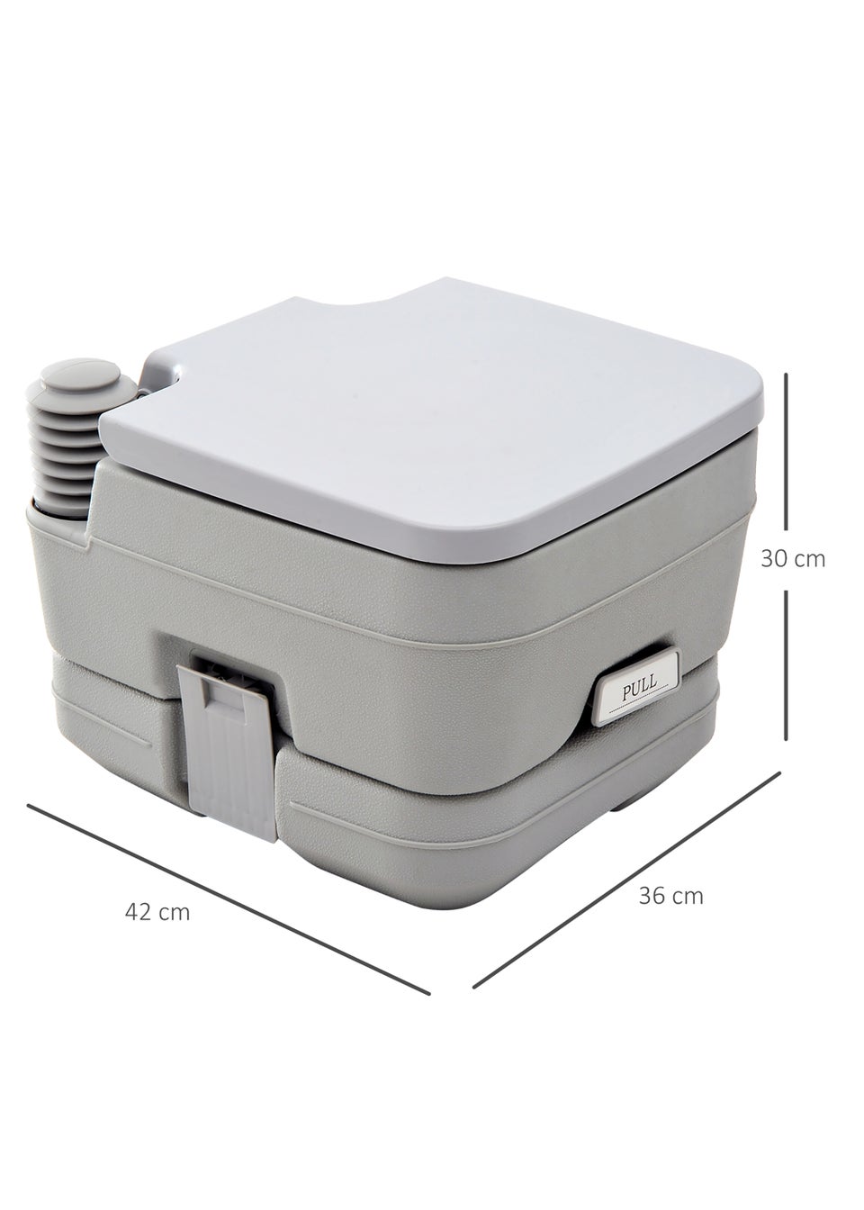 HOMCOM Portable Travel Toilet (10L)