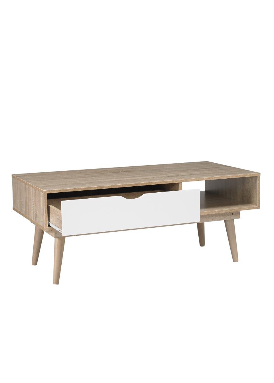 LPD Furniture Scandi Coffee Table White (600x496x1200mm)