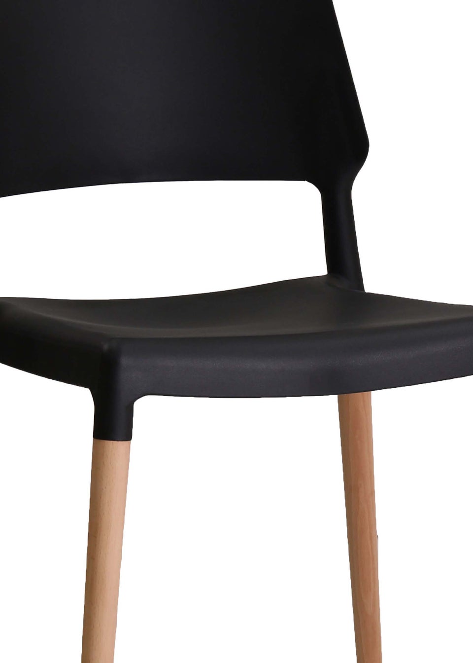 LPD Furniture Set of 2 Riva Chairs Black (810x540x550mm)