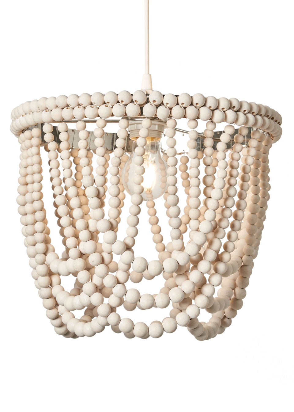 Inlight Beaded Easy Fit Light Shade (30cm x 30cm x 25cm)