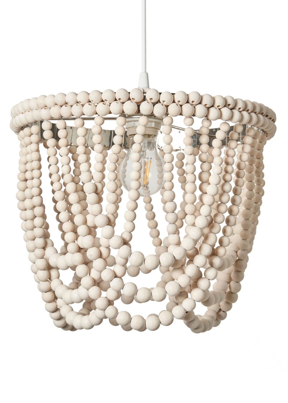 Inlight Beaded Easy Fit Light Shade (30cm x 30cm x 25cm)