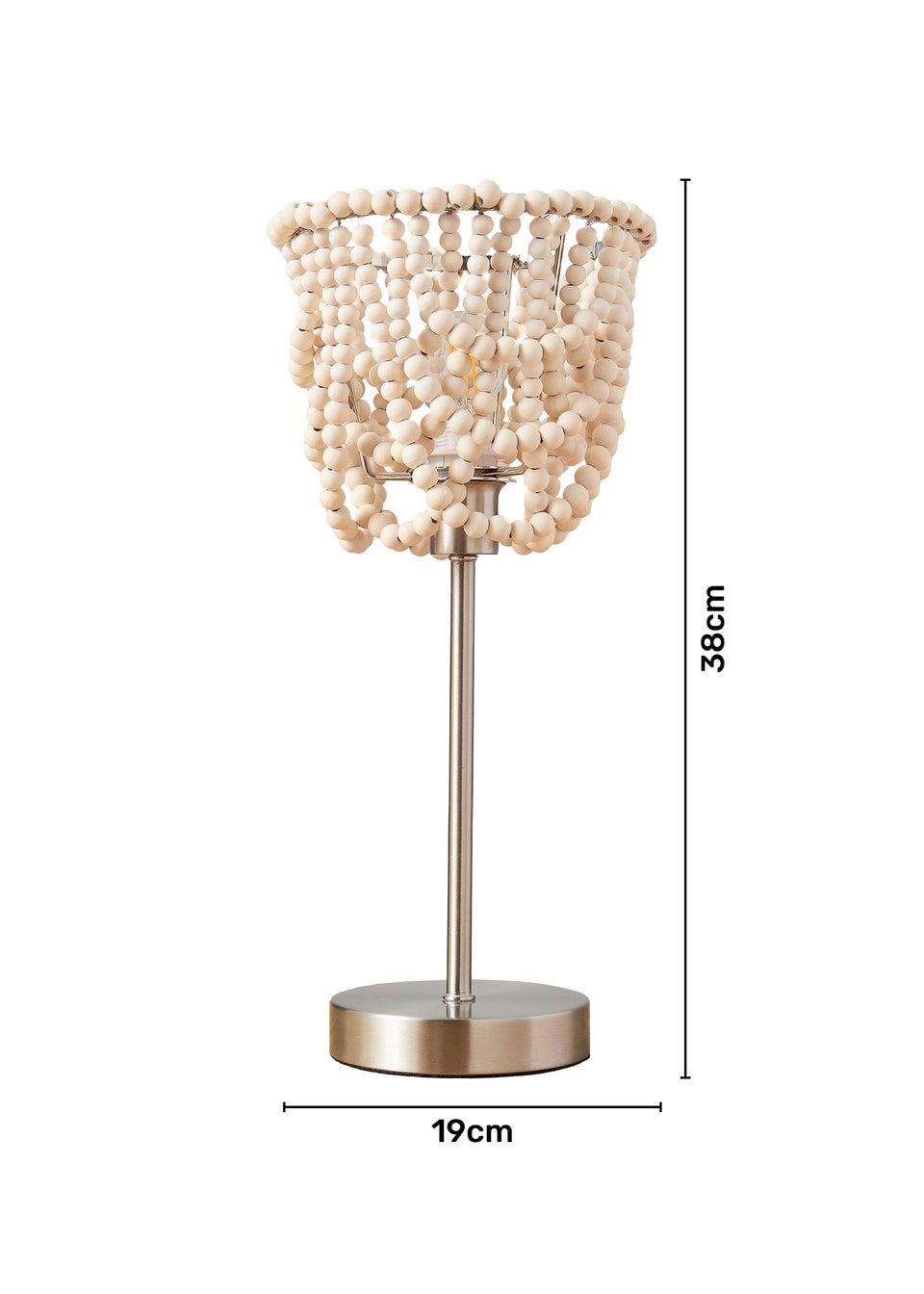 Inlight Beaded Table Lamp (40cm x 18cm x 18cm)