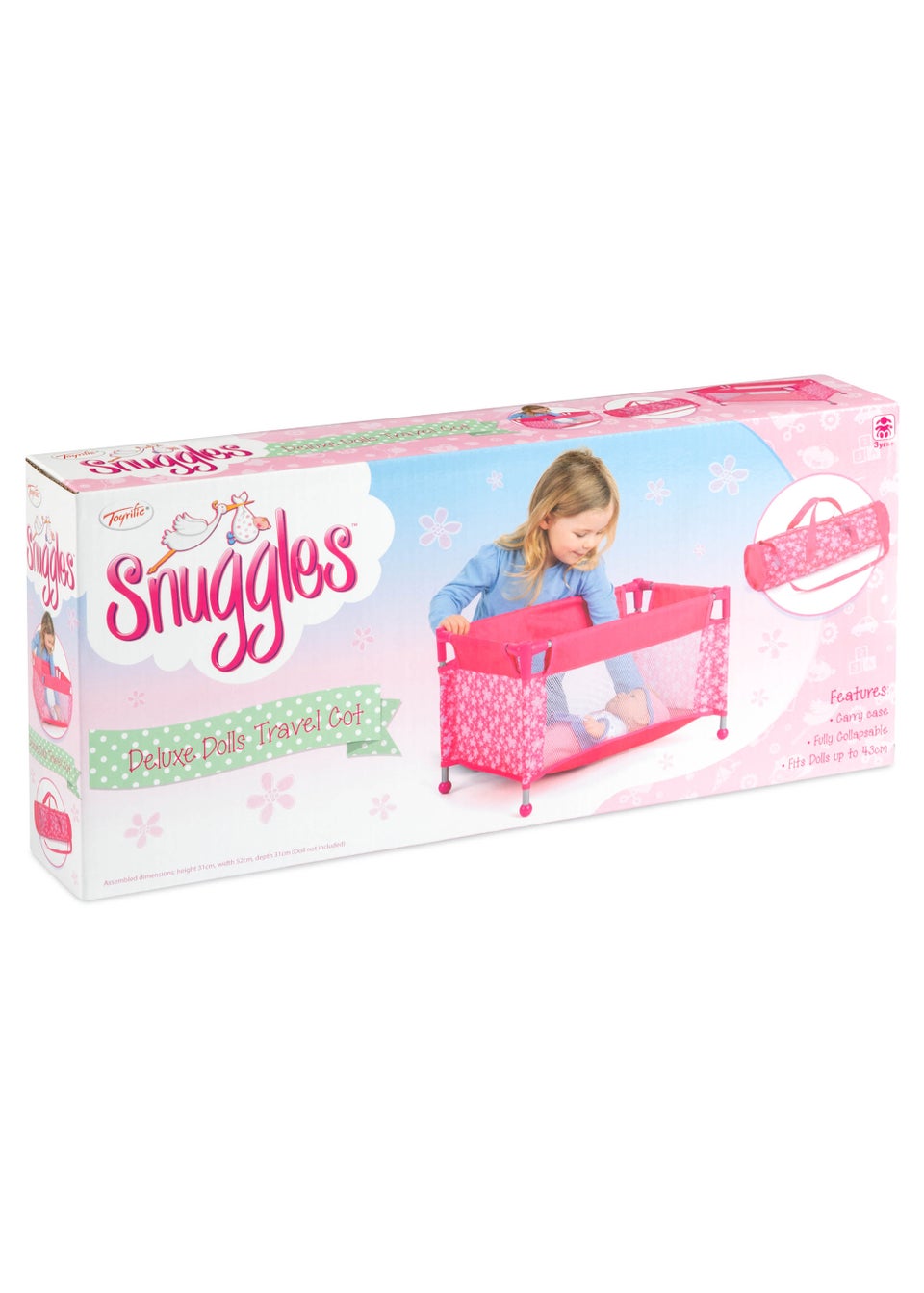 Snuggles Deluxe Dolls Travel Cott