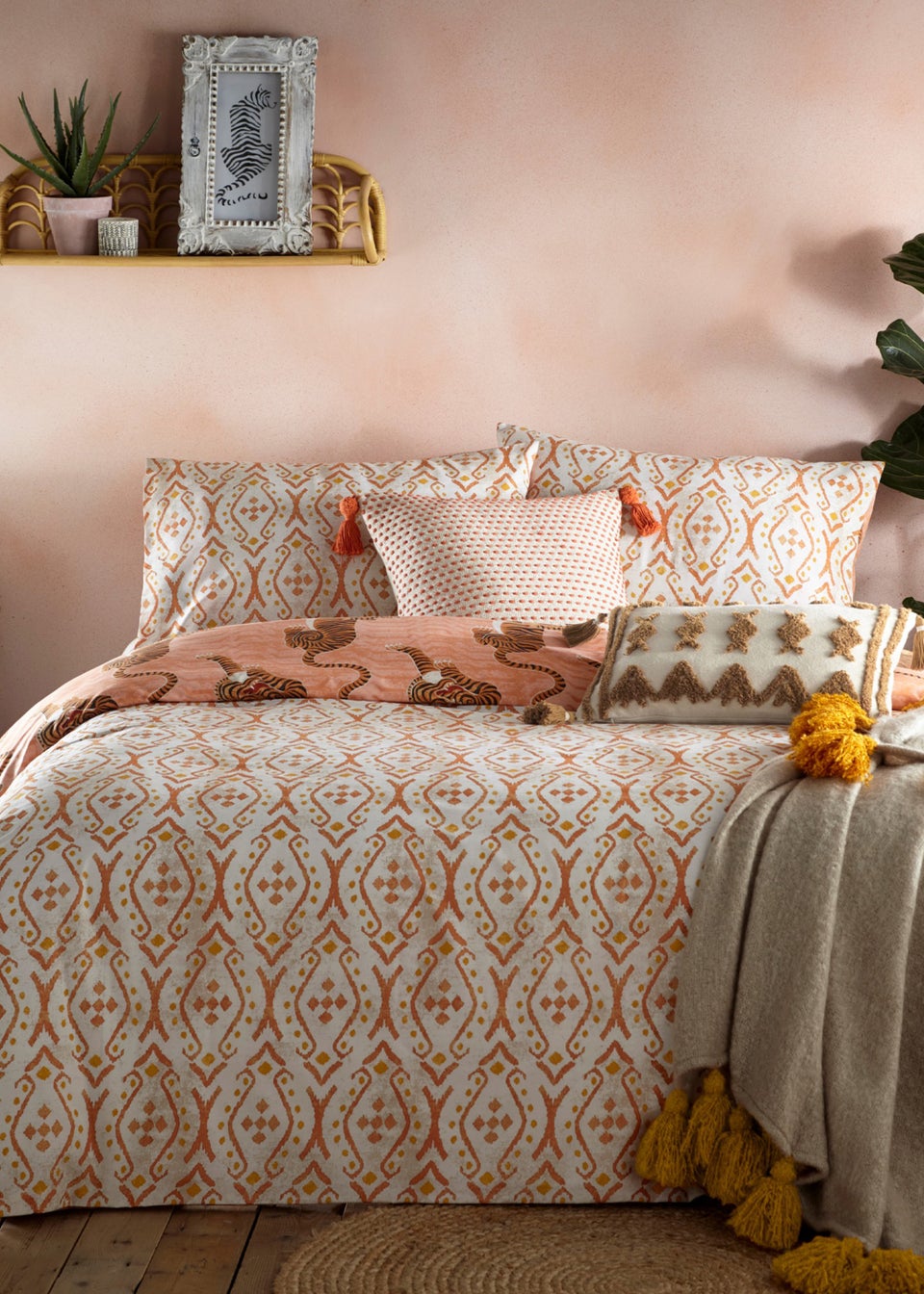 furn. Tibetan Tiger Tribal Duvet Cover