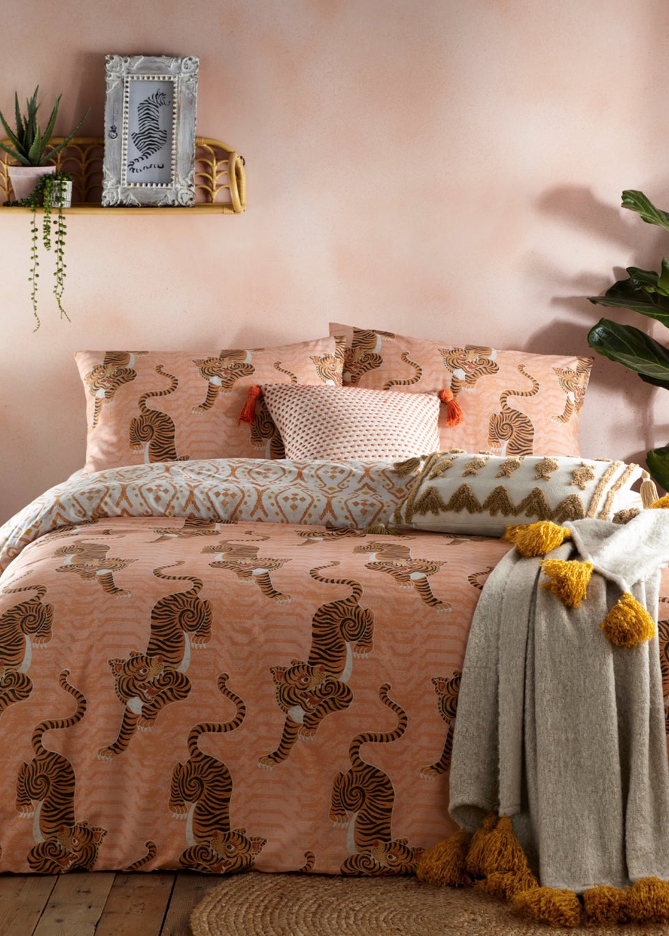 furn. Tibetan Tiger Tribal Duvet Cover