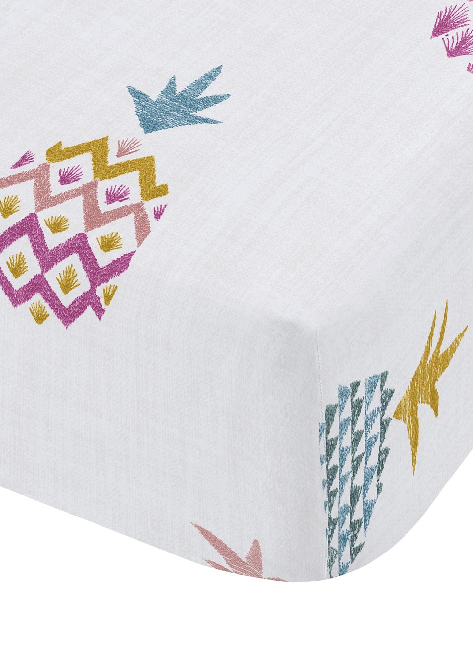 Pineapple Elephant Ananas Pineapple Fitted Bed Sheet Matalan