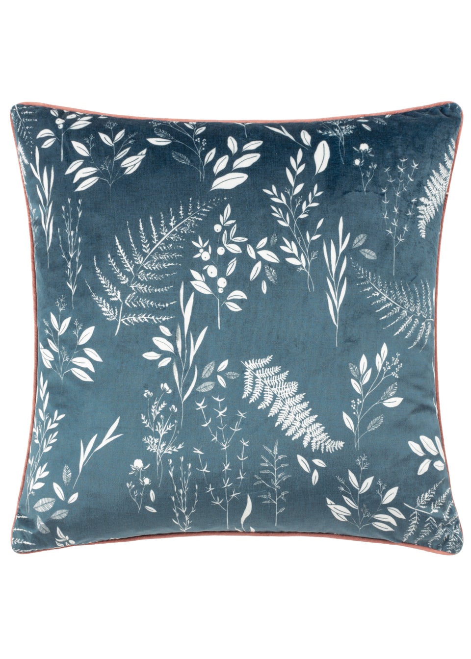 furn. Botanic Printed Velvet Cushion (50cm x 50cm x 8cm)