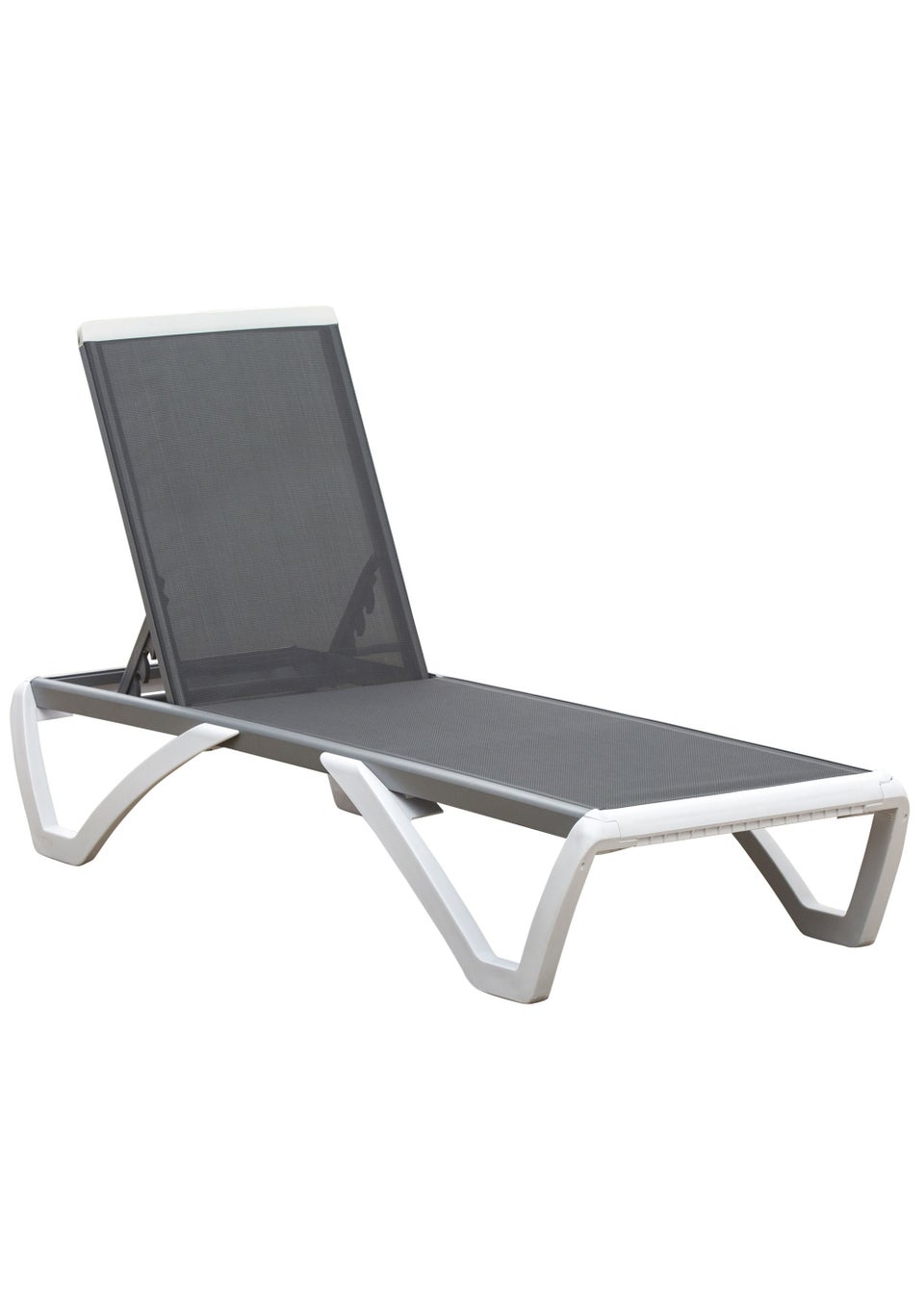 Outsunny Garden Chaise Lounge Sun Lounger (95cm x 67.5cm x 170cm)