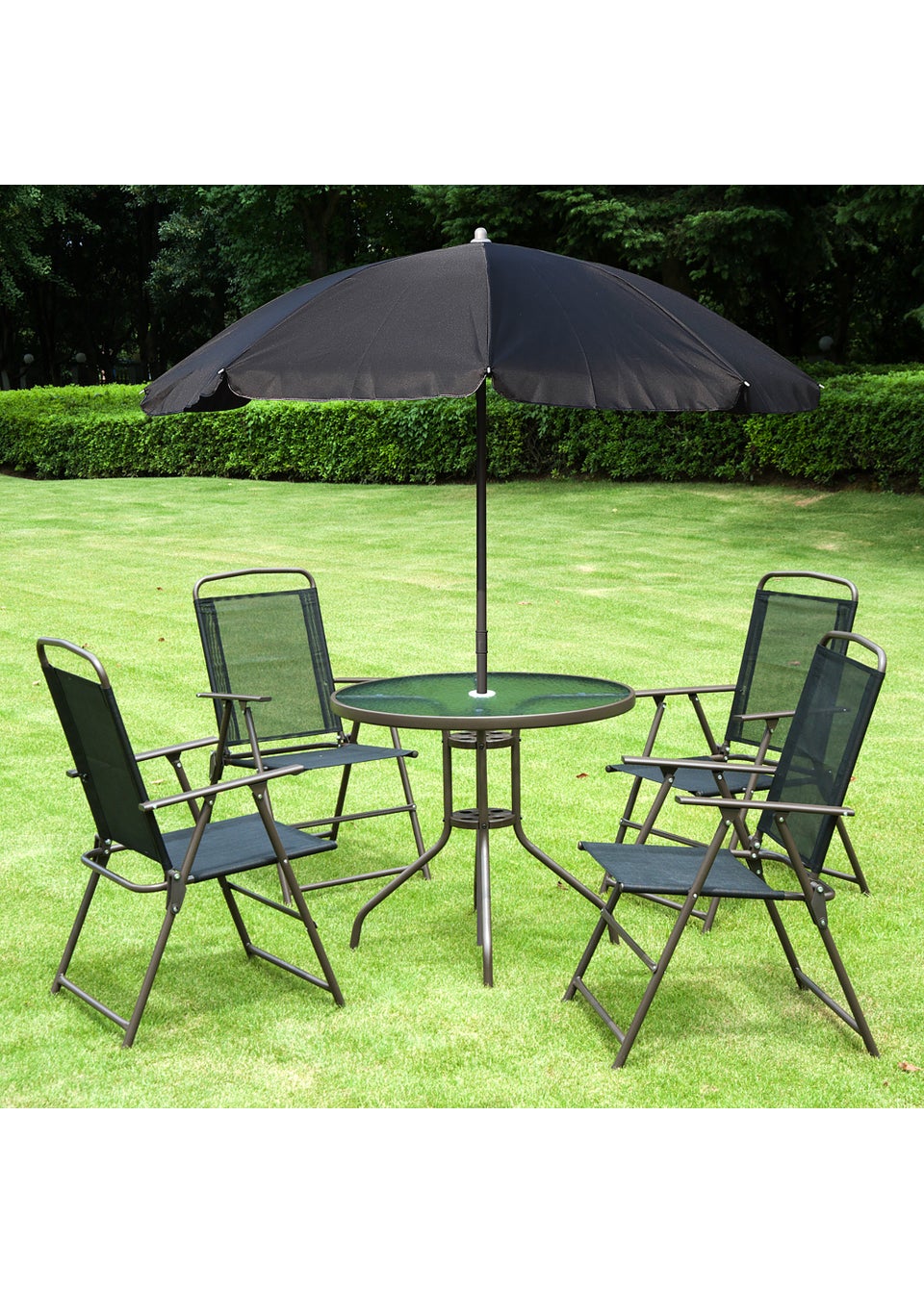 Outsunny 6 Piece Patio Dining Set