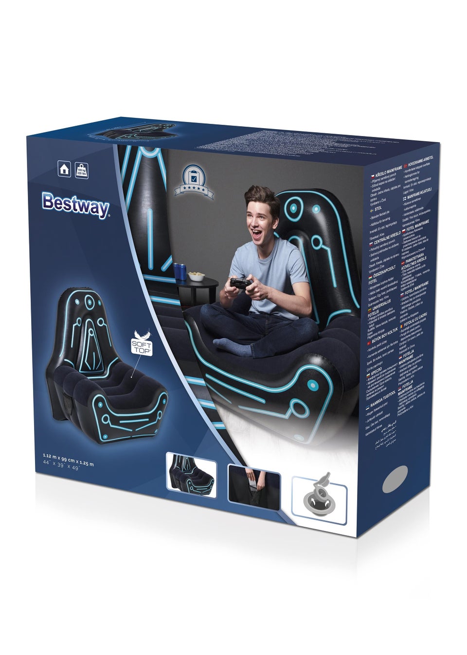 Bestway Mainframe Inflatable Air Chair 99cm x 112cm x 125cm