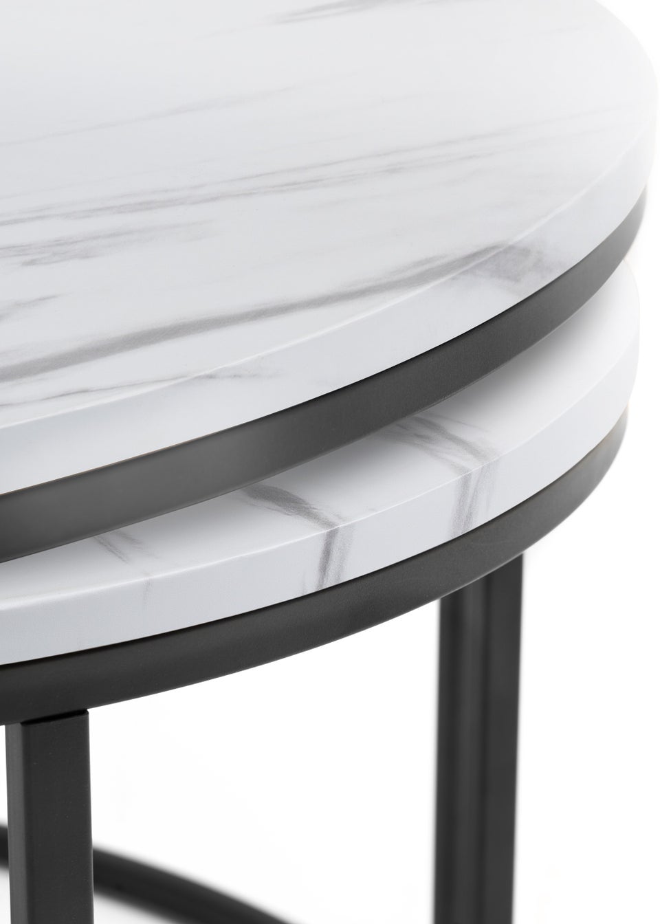 Julian Bowen Bellini Round Nesting Coffee Table (50 x 80 x 80 cm) Matalan