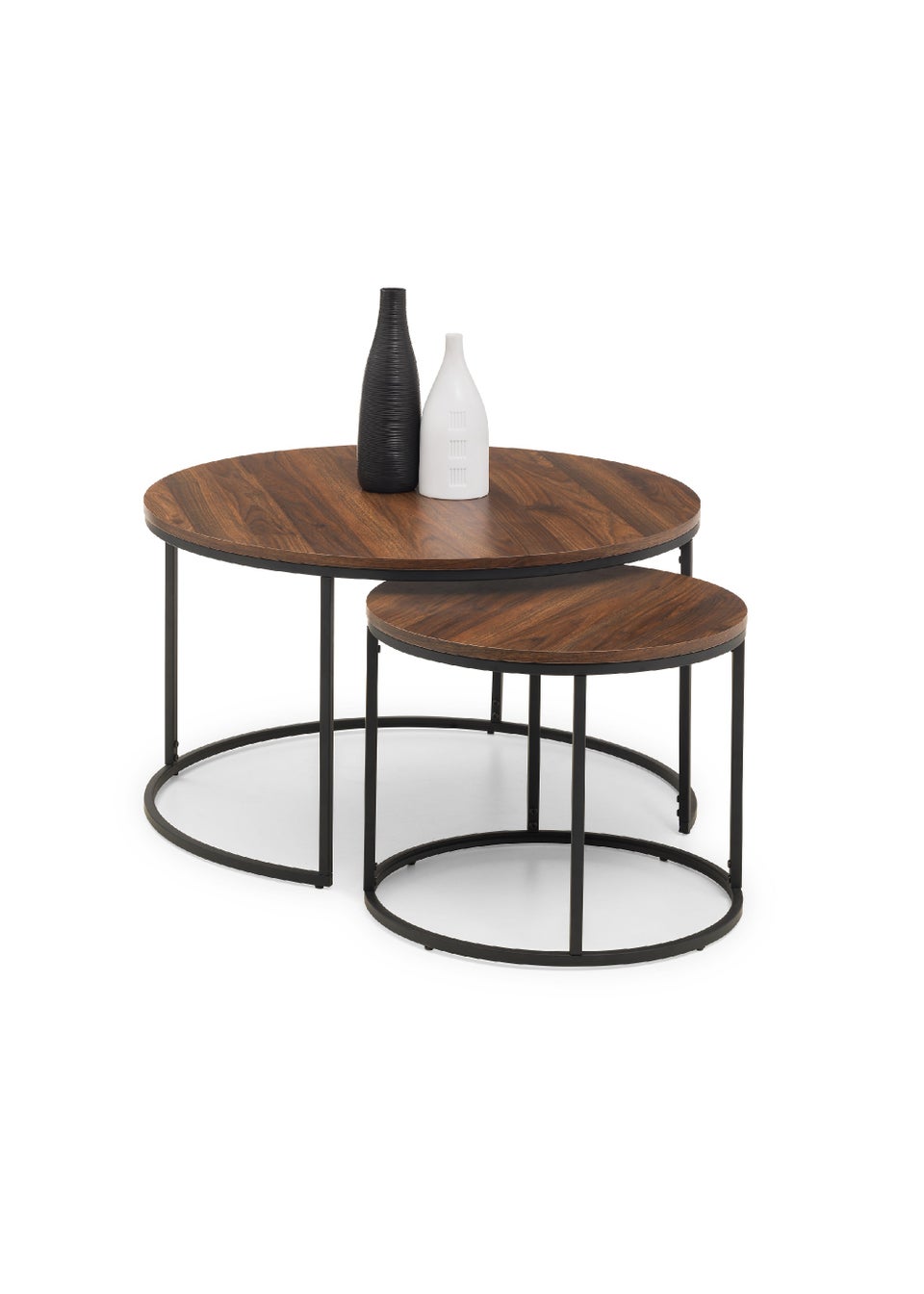Julian Bowen Bellini Round Nesting Coffee Table (50 x 80 x 80 cm)