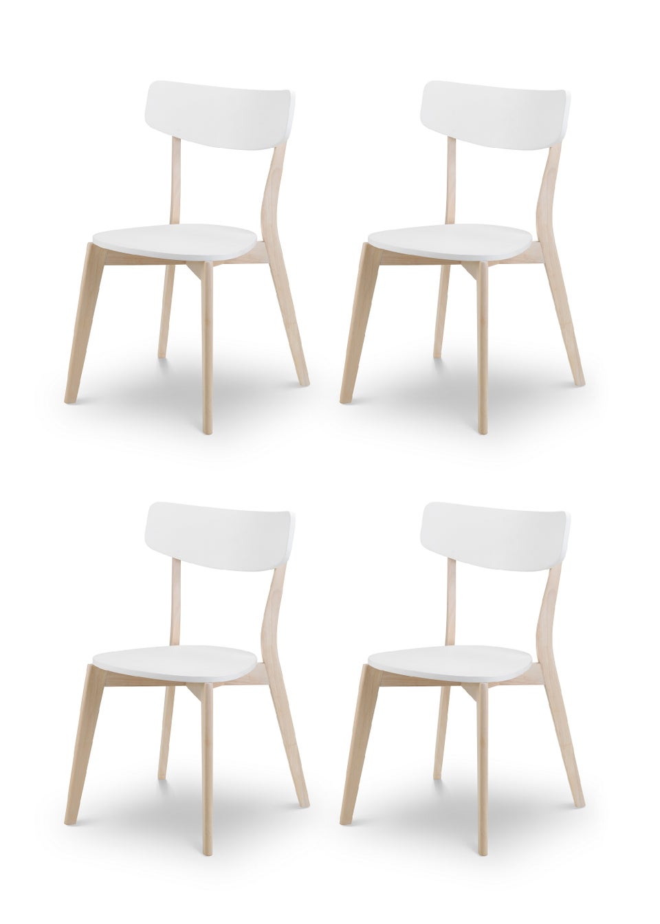 Julian Bowen Set Of 4 Casa Dining Chairs (80 x 50 x 50 cm)