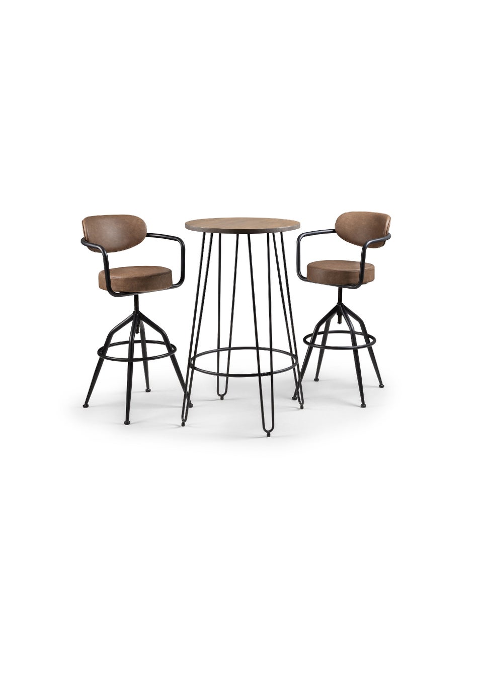 Julian Bowen Dalston Round Bar Table (105 x 60 x 60 cm)