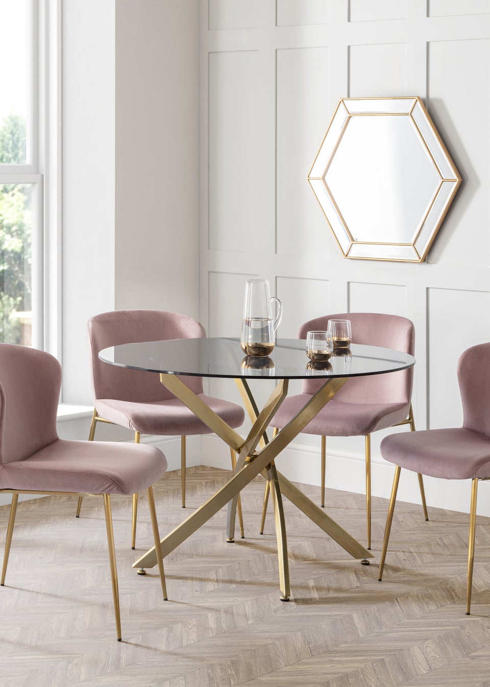 Julian Bowen Set Of 2 Harper Dining Chairs (81 x 60 x 49 cm)