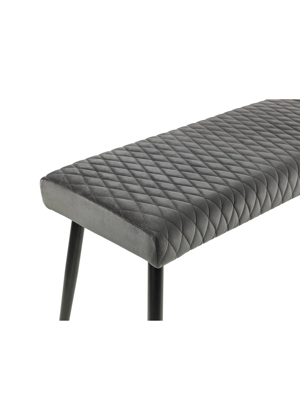 Julian Bowen Luxe Low Velvet Bench (47 x 140 x 37 cm)