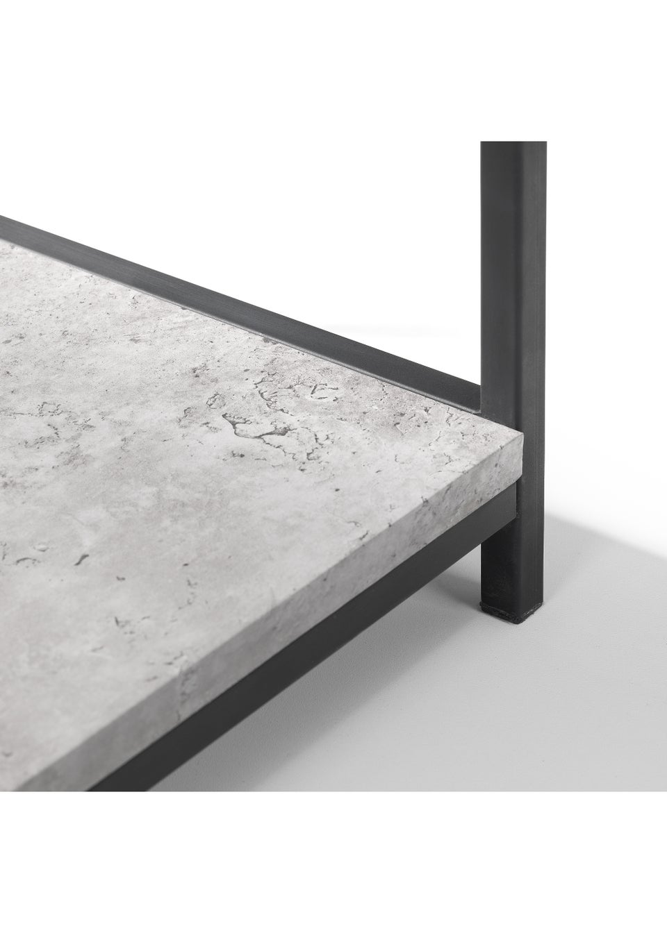 Julian Bowen Staten Tall Concrete Bookcase (140 x 63 x 32 cm)