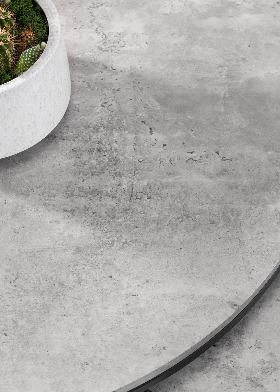 Julian Bowen Staten Concrete Round Nesting Coffee Table (50 x 80 x 80 cm)