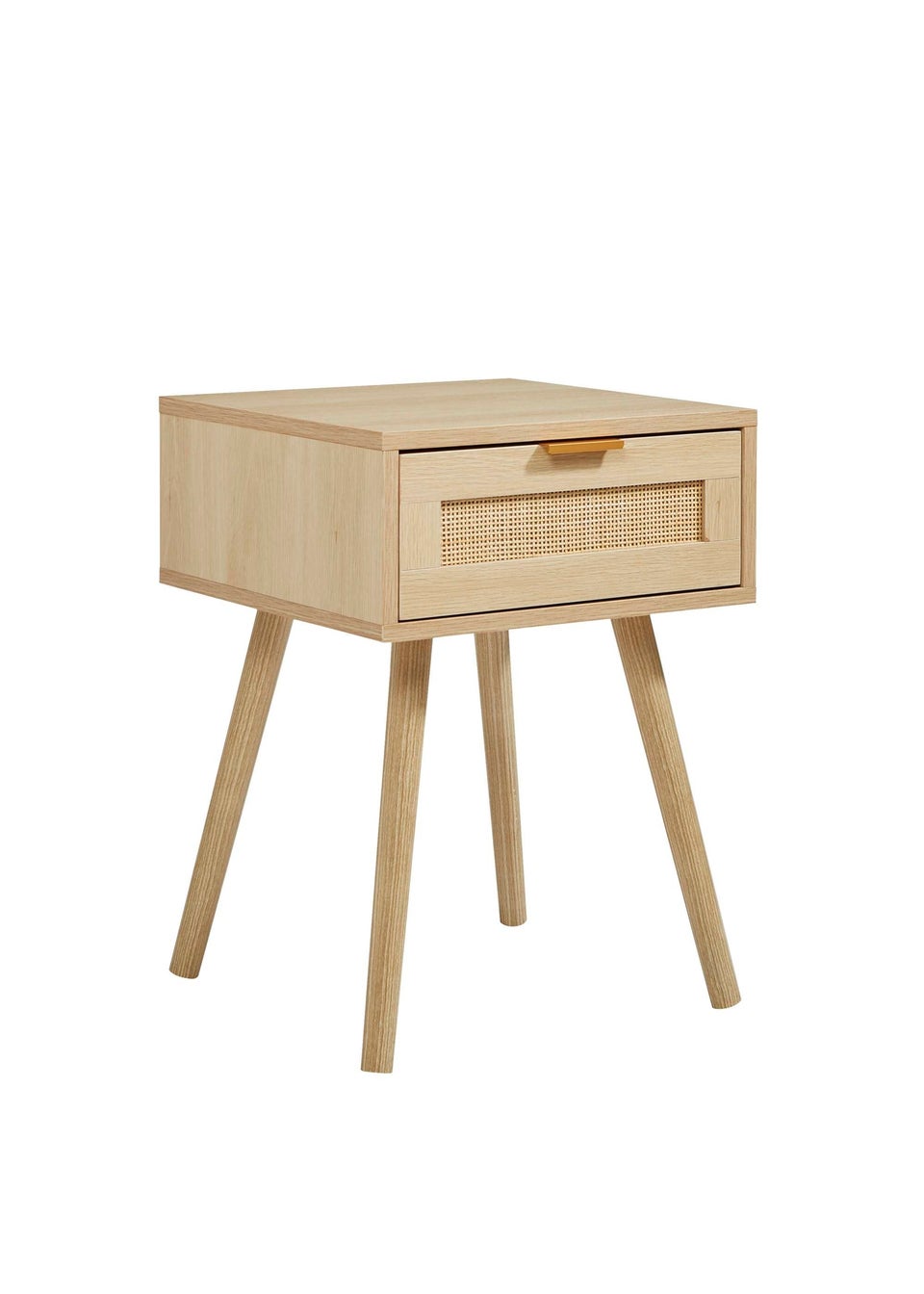 Lloyd Pascal Abbey One Draw Rattan Bedside Table (55cm x 40cm x 40cm)