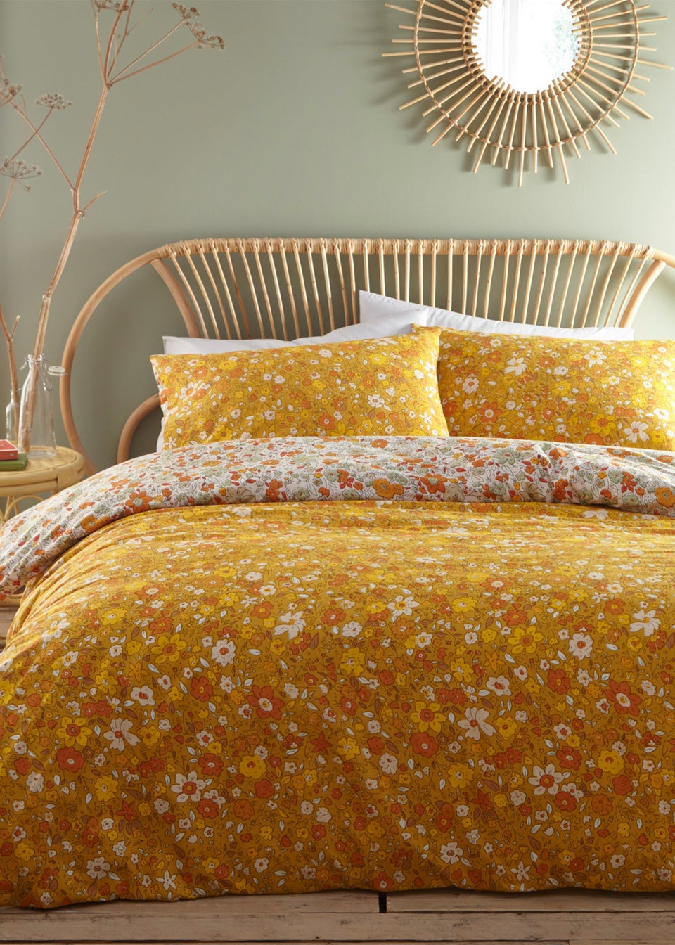 furn. Ditsy Floral Reversible Duvet Cover Set Matalan