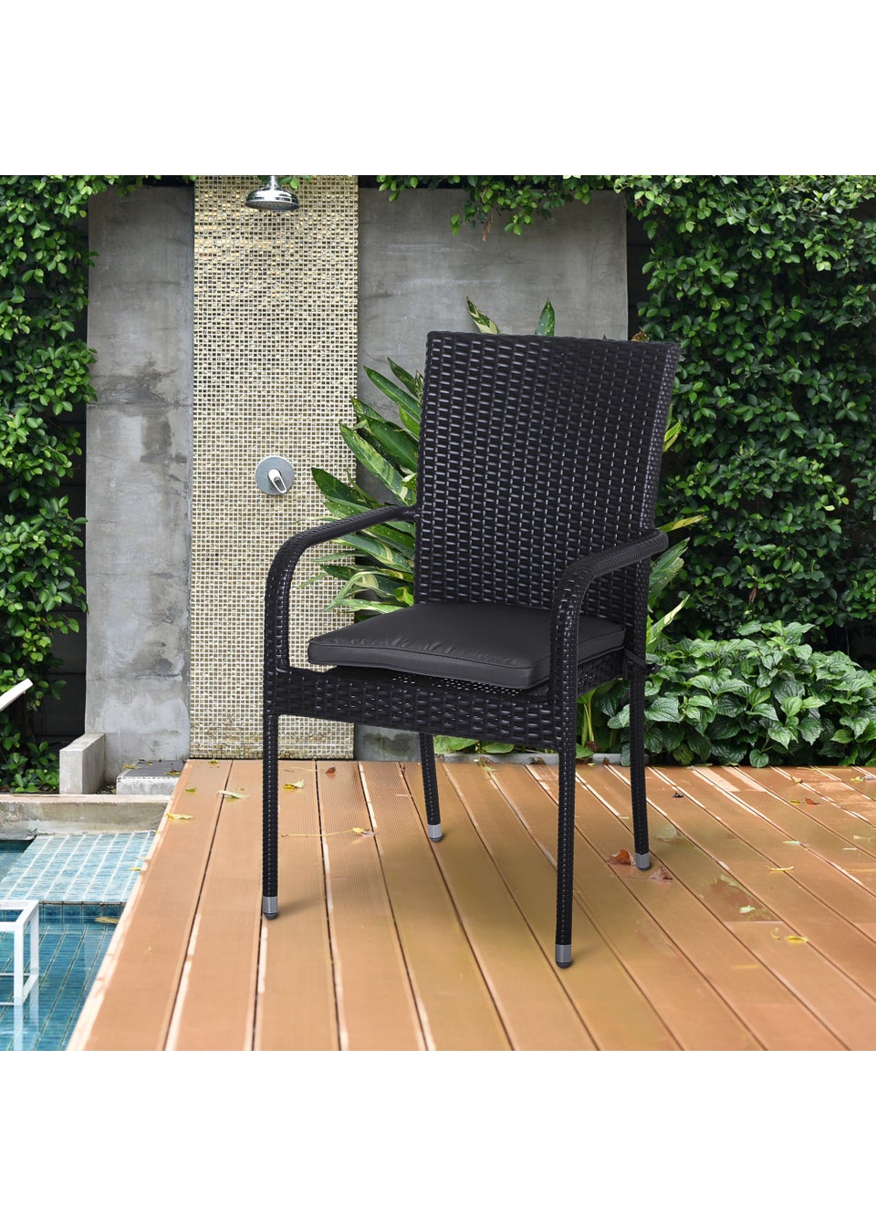 Outsunny 6 Pack Seat Pads 5cm x 42cm x 42cm Matalan