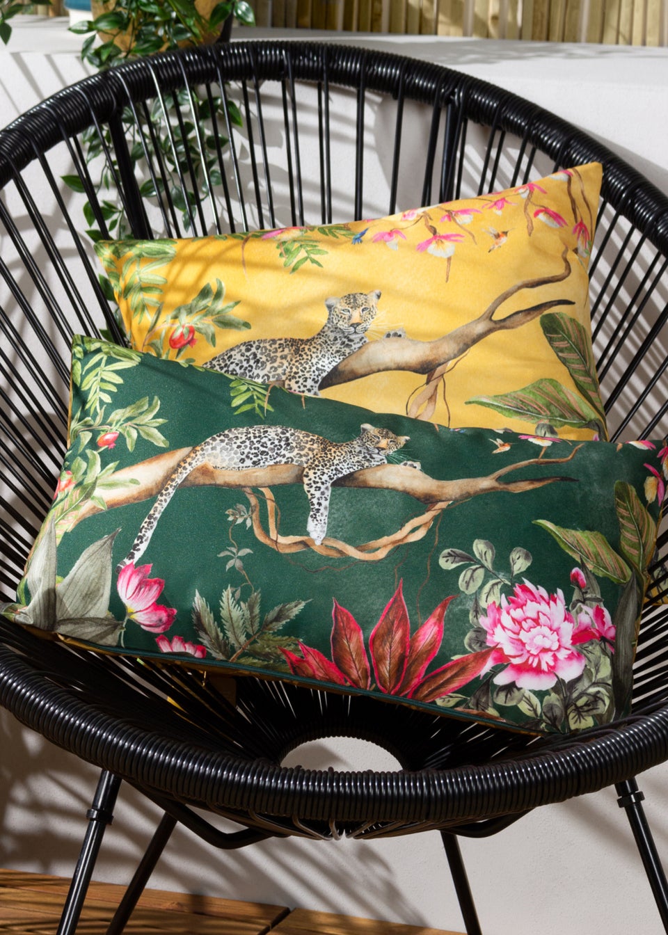 Evans Lichfield Leopard Outdoor Filled Cushion (30cm x 50cm x 8cm)