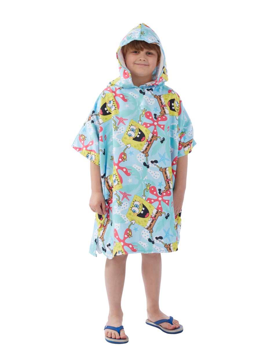 DRYMEE Spongebob Tropical Wearable Hooded Towel