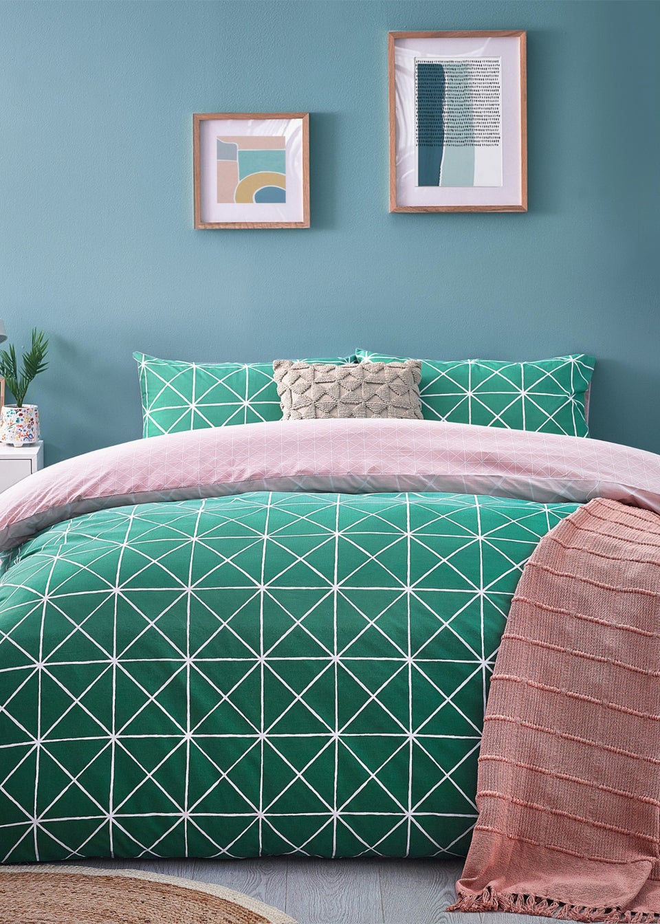 furn. Spectrum Geometric Duvet Cover Matalan
