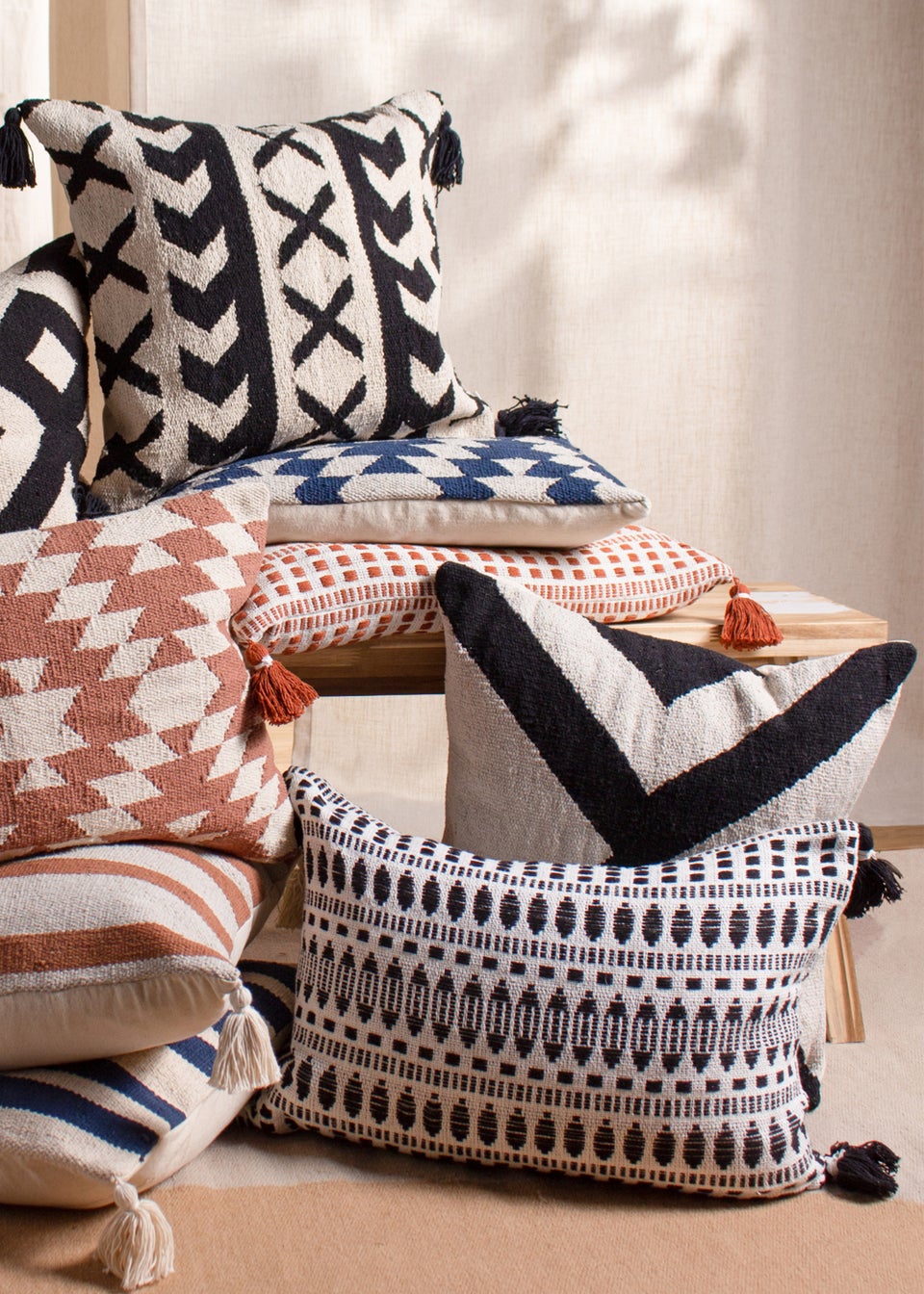 The Linen Yard Altai Jacquard Cushion (50cm x 50cm x 8cm)