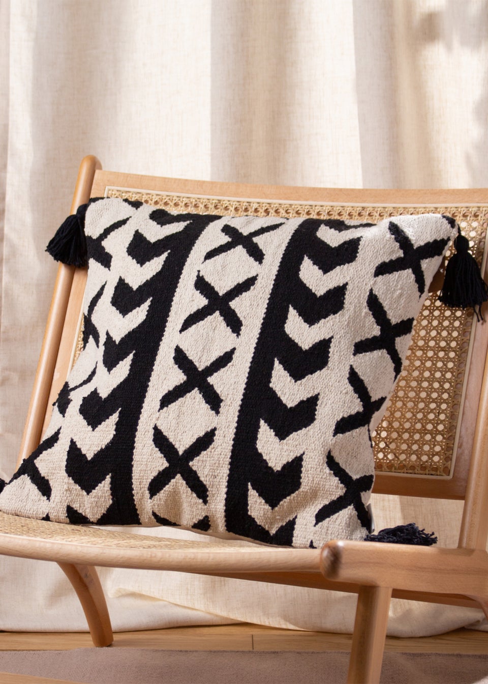 Black and white cushions cheap matalan