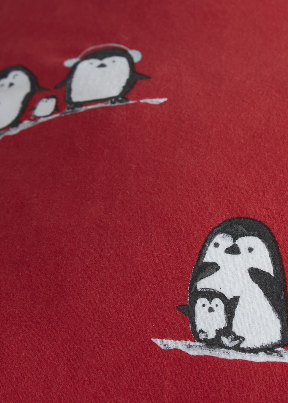 Fusion Christmas Snowy Penguins Duvet Cover
