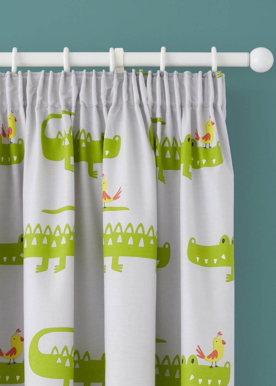 Cosatto Crocodile Smiles Pair of Pencil Pleat Curtains (66cm x 72cm)