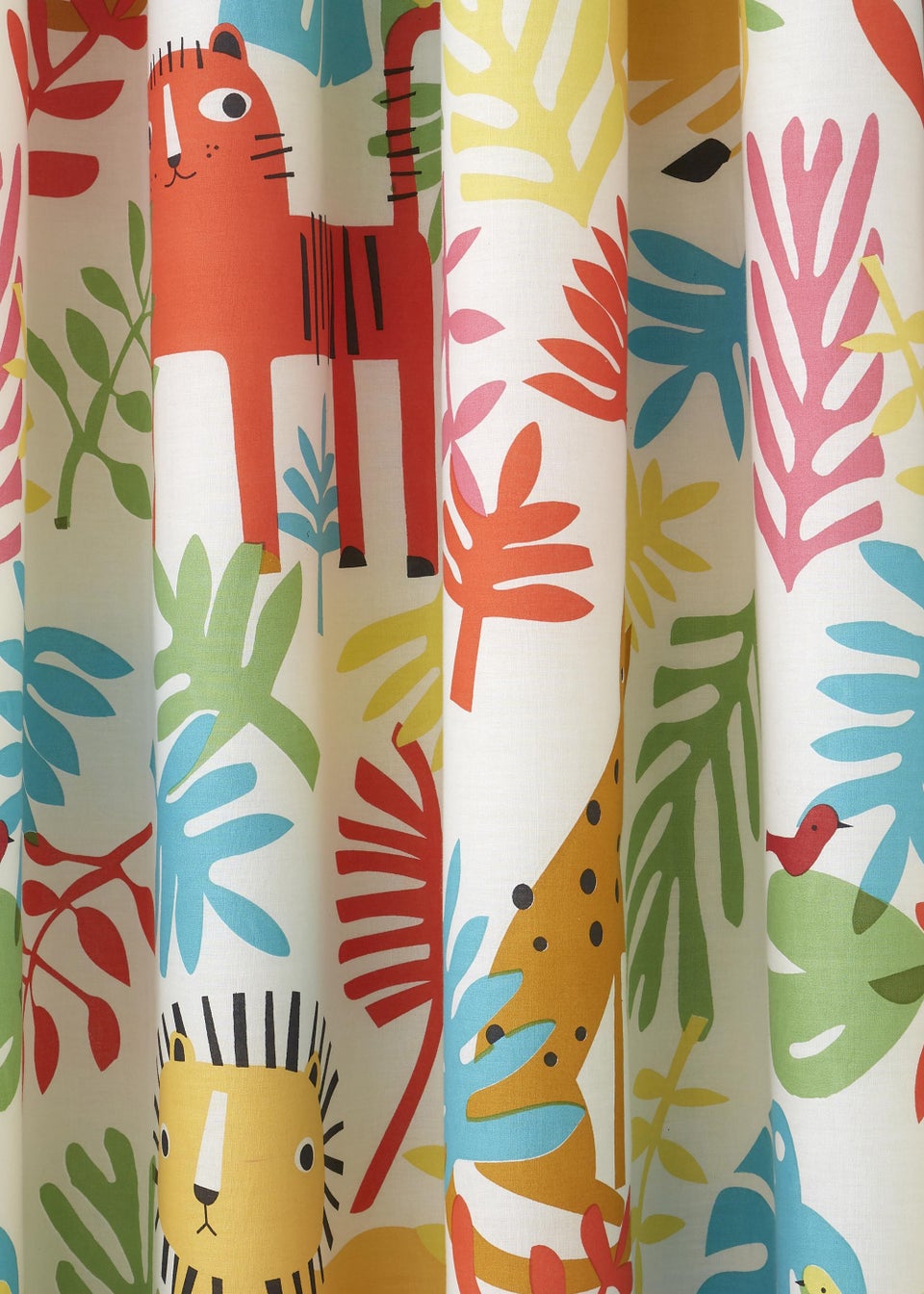 Cosatto Tiger Tropics Pair of Pencil Pleat Curtains (66cm x 72cm)